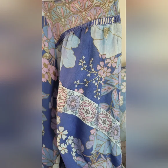 Nine Lives Bazaar Violet top in Bluebelle - Picture 8 of 10